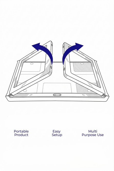 Hanah Home Escritorio de Pie para Laptop Lavine - Blanco